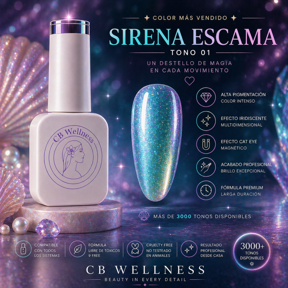 CB Wellness | Esmaltes Semipermanentes | Sirena, Fada, Ángel