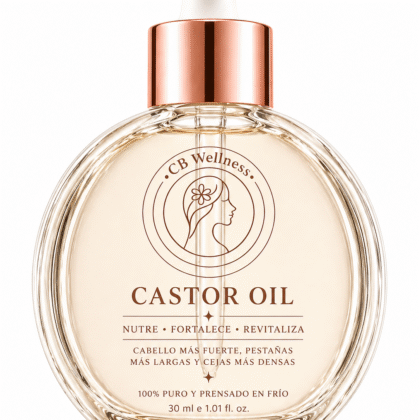 CB Wellness | Aceite Hidratante de Rícino para cuero cabelludo, pestañas y uñas fuertes