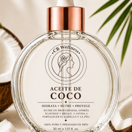 CB Wellness | Aceite Hidratante de Coco para estrías, sequedad y flacidez