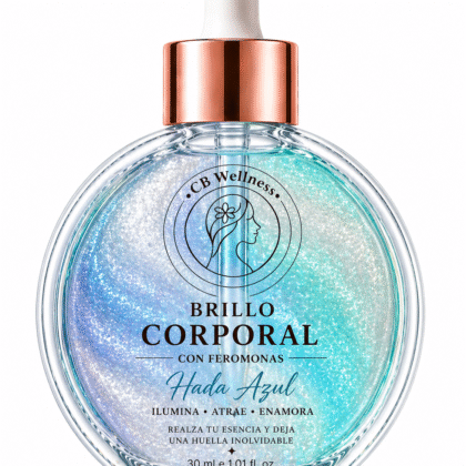 CB Wellness | Aceite Corporal con Iluminador y Feromonas | Hada Azul