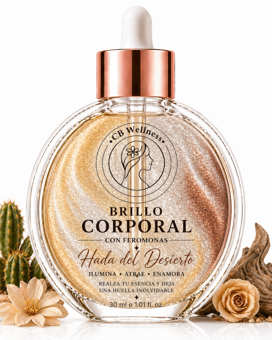CB Wellness | Aceite Corporal con Iluminador y Feromonas | Hada del Desierto