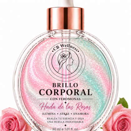 CB Wellness | Aceite Corporal con Iluminador y Feromonas | Hada de las Rosas