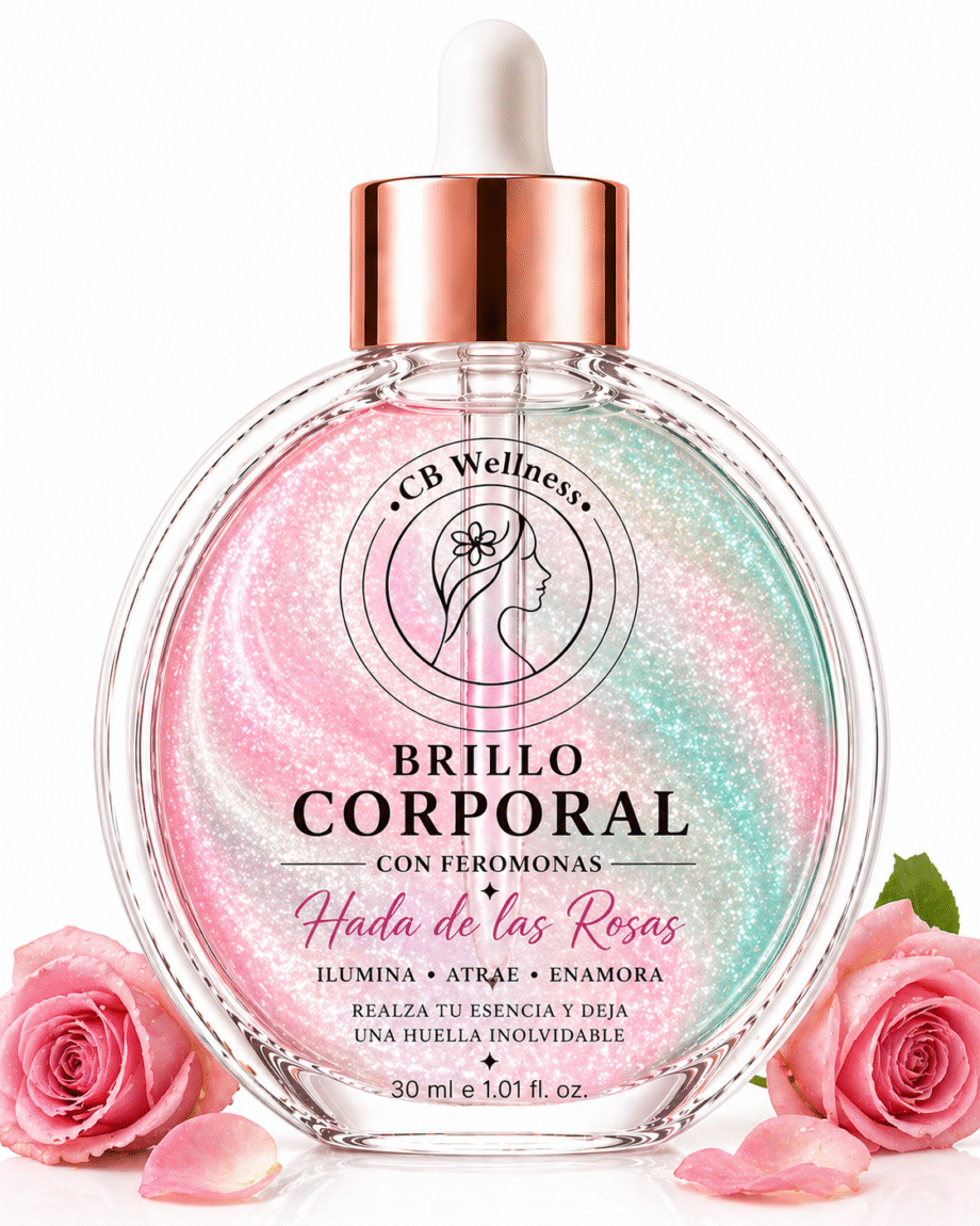 CB Wellness | Aceite Corporal con Iluminador y Feromonas | Hada de las Rosas
