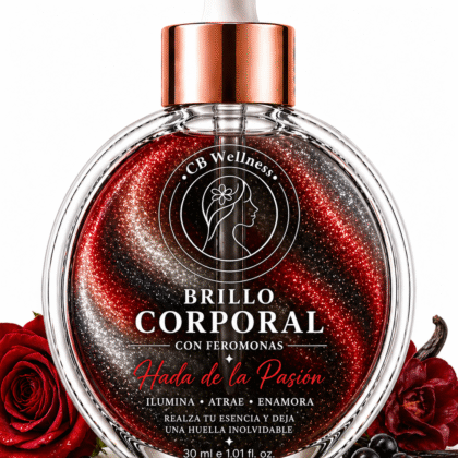 CB Wellness | Aceite Corporal con Iluminador y Feromonas | Hada de la Pasión