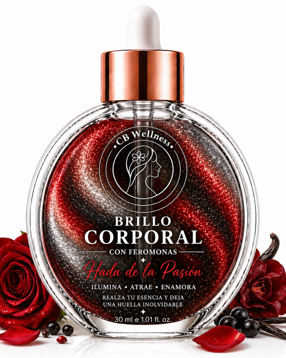 CB Wellness | Aceite Corporal con Iluminador y Feromonas | Hada de la Pasión