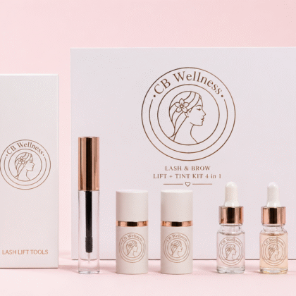 Kit de Laminado de Cejas y Lifting de Pestañas con Tinte Negro y Castaño